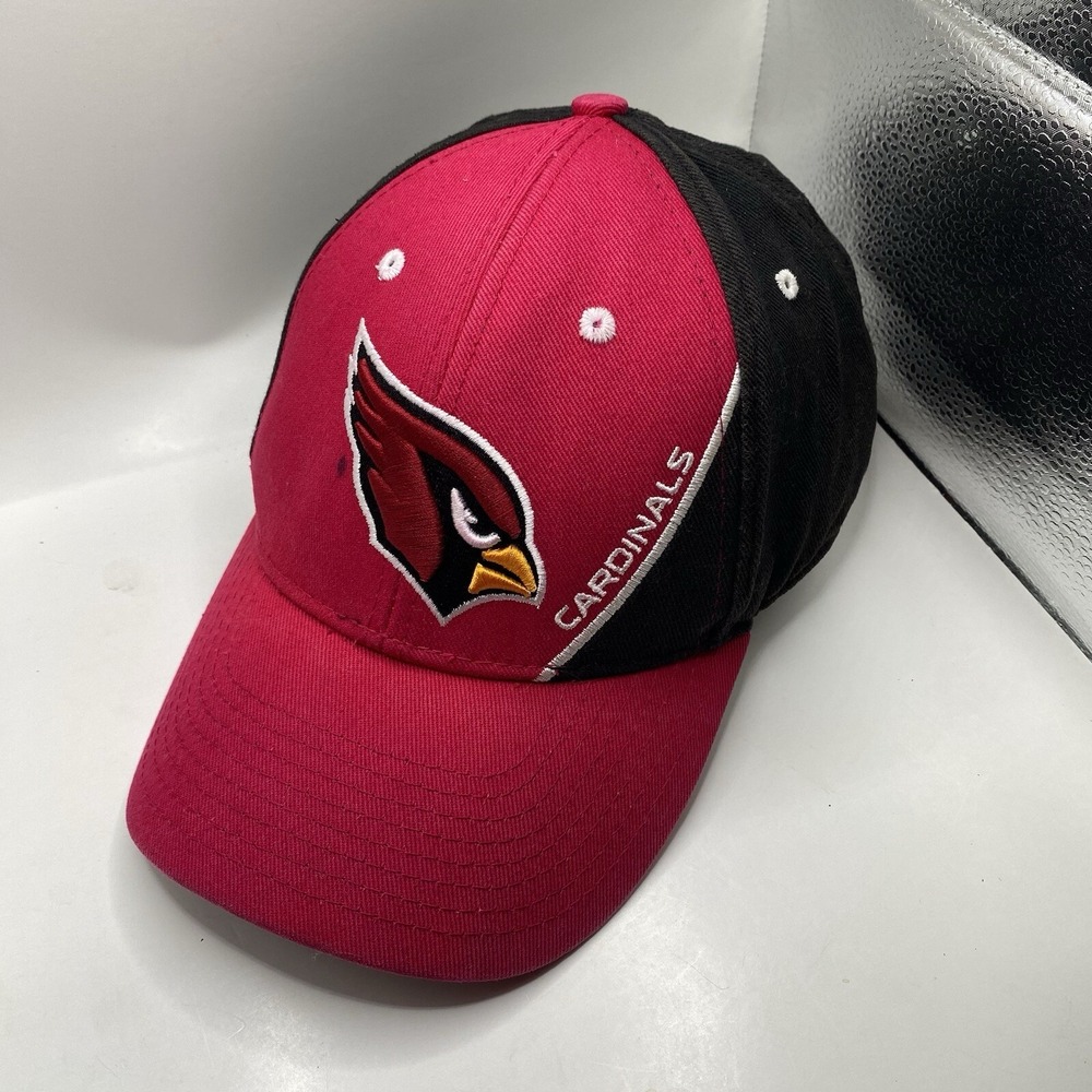 Arizona Cardinals NFL Team Apparel Strapback‎ Cap Hat OSFA Red Adjustable Retro